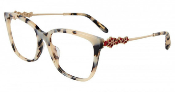 Chopard VCH361S Eyeglasses, WHITE/BLACK TORT (0D7B)