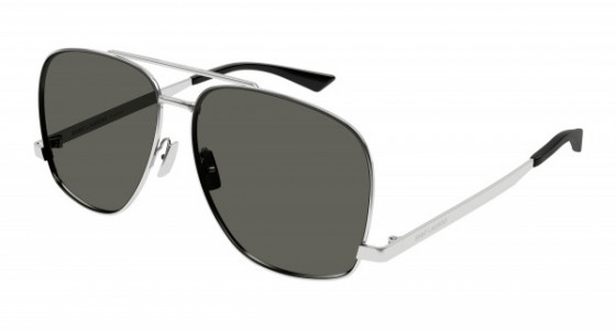 Saint Laurent SL 653 LEON Sunglasses, 001 - SILVER with GREY lenses