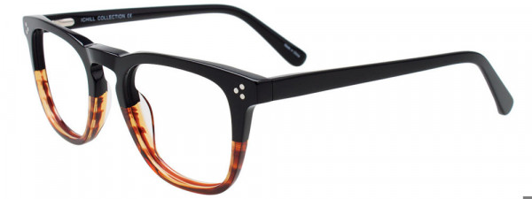 CHILL C7059 Eyeglasses, 090 - Black & Transparent Striped Brown