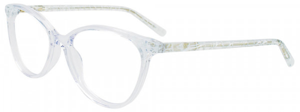 Takumi TK1283 Eyeglasses, 070 - Crystal & White Print Pattern on Crystal