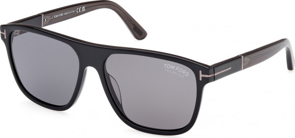Tom Ford FT1081-N FRANCES Sunglasses, 01D - Shiny Black / Shiny Black