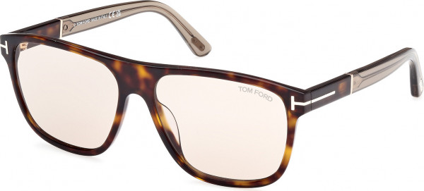 Tom Ford FT1081 FRANCES Sunglasses, 52E - Dark Havana / Shiny Beige