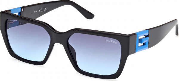 Guess GU7916 Sunglasses, 92W - Shiny Black / Shiny Black