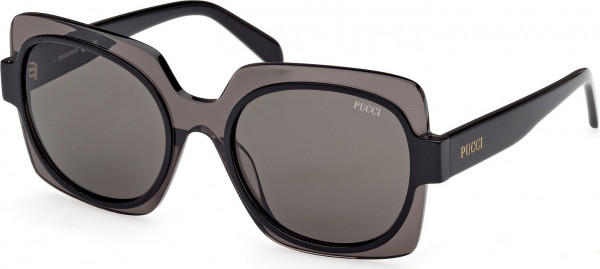 Emilio Pucci EP0199 Sunglasses, 05A - Shiny Black / Shiny Black
