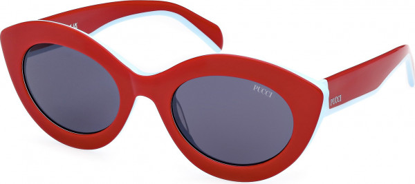 Emilio Pucci EP0203 Sunglasses, 66V - Red/Monocolor / Red/Monocolor