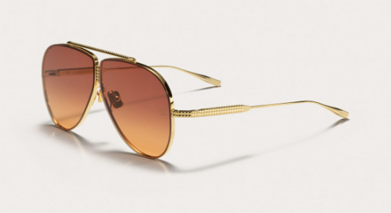 Valentino VALENTINO XVI Sunglasses, V-Light Gold titanium - Violet to Orange lenses - AR