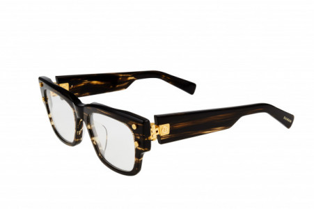 Balmain B - IV Eyeglasses, Dark Brown Swirl - Gold