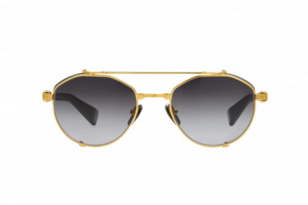 Balmain BRIGADE - IV Sunglasses, Gold - Black w/ Dark Grey to Clear - AR
