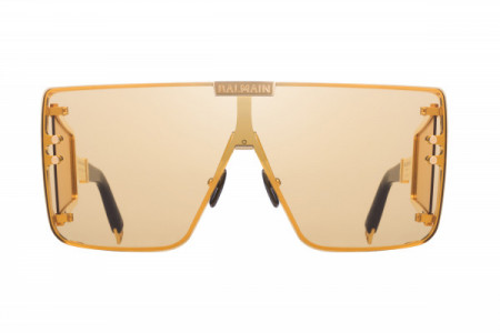 Balmain WONDER BOY Sunglasses, Gold  w/ Shield:  Amber  - AR  and Side Shield: Amber-AR  (LIMITED EDITION)