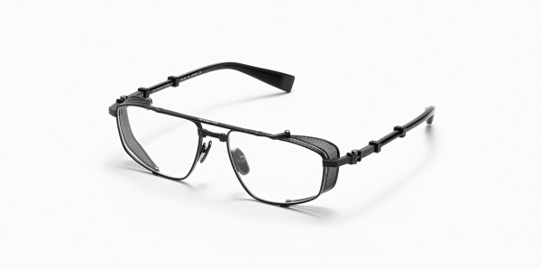 Balmain BRIGADE - V Eyeglasses, Matte Black - Black Crystal