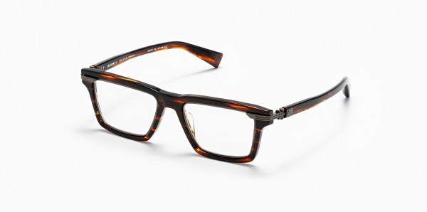 Balmain LEGION - IV Eyeglasses, Brown Swirl - Black Rhodium