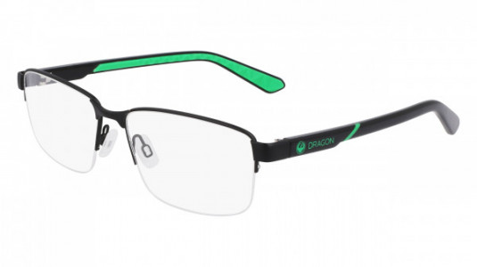Dragon DR5016 Eyeglasses, (003) SATIN BLACK/  BLACK / DEW