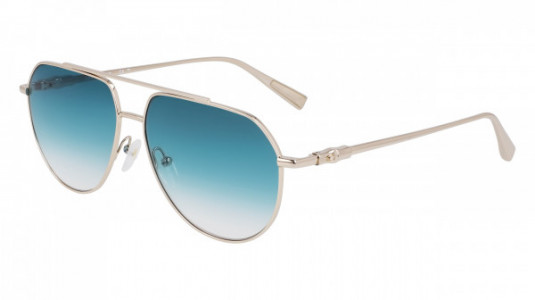 Longchamp LO174S Sunglasses, (706) GOLD/GRADIENT PETROL