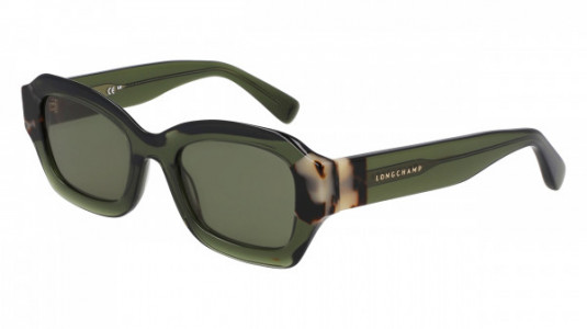 Longchamp LO749S Sunglasses, (320) KHAKI/HAVANA