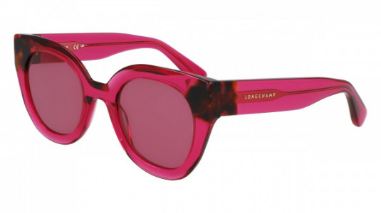 Longchamp LO750S Sunglasses, (654) CYCLAMEN/HAVANA