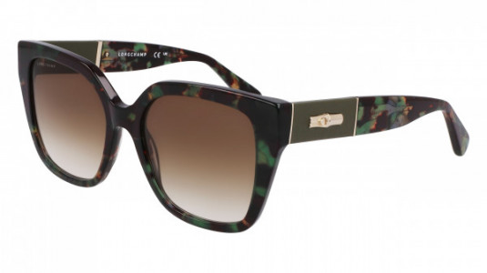 Longchamp LO754SL Sunglasses, (309) GREEN HAVANA