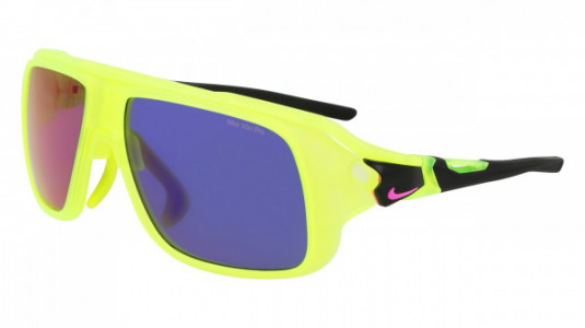 Nike NIKE FLYFREE SOAR EV24001 Sunglasses, (702) MATTE VOLT/INFRARED MIR/CLEAR