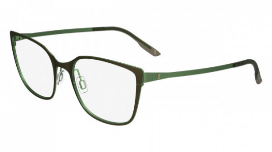 Skaga SK2163 SENSOMMAR Eyeglasses, (209) MAHOGANY/LIGHT GREEN