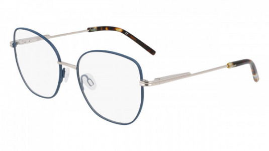 DKNY DK1034 Eyeglasses, (440) TEAL/SILVER