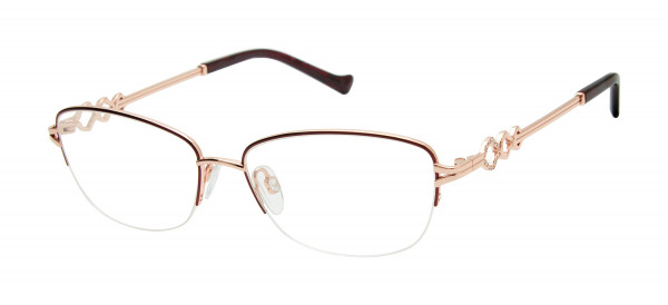 Tura R145 Eyeglasses, Burgundy/Rosegold (BUR)