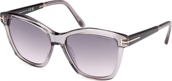 Tom Ford FT1087 LUCIA Sunglasses, 20A - Shiny Grey / Shiny Grey