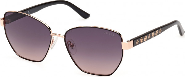 Guess GU00102 Sunglasses, 05B - Shiny Black / Shiny Black
