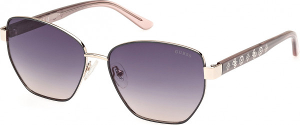 Guess GU00102 Sunglasses, 20B - Shiny Grey / Shiny Grey