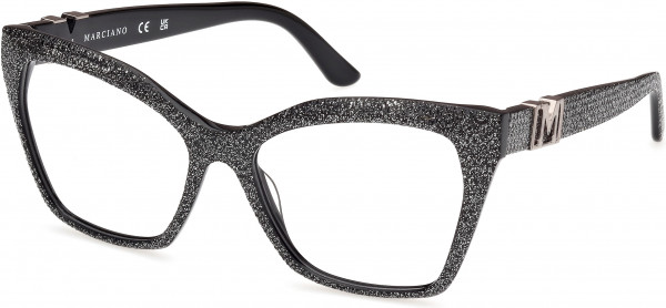 GUESS by Marciano GM50009 Eyeglasses, 001 - Shiny Black