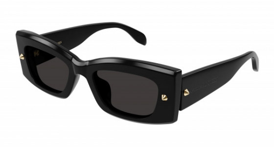 Alexander McQueen AM0426S Sunglasses, 001 - BLACK with GREY lenses