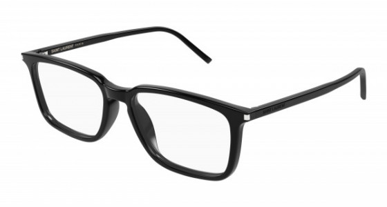 Saint Laurent SL 645/F Eyeglasses, 001 - BLACK with TRANSPARENT lenses
