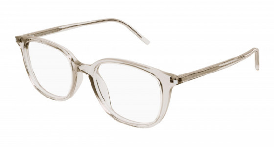 Saint Laurent SL 644/F Eyeglasses, 004 - BEIGE with TRANSPARENT lenses