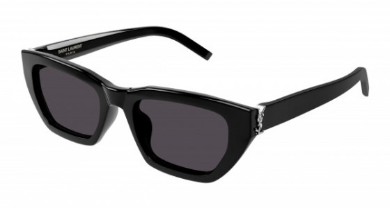 Saint Laurent SL M127/F Sunglasses, 001 - BLACK with BLACK lenses