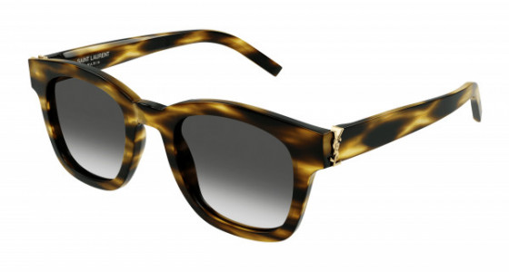 Saint Laurent SL M124 Sunglasses, 003 - HAVANA with GREY lenses