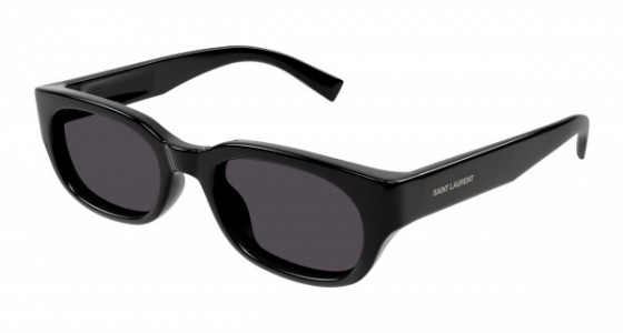 Saint Laurent SL 642 Sunglasses, 001 - BLACK with BLACK lenses