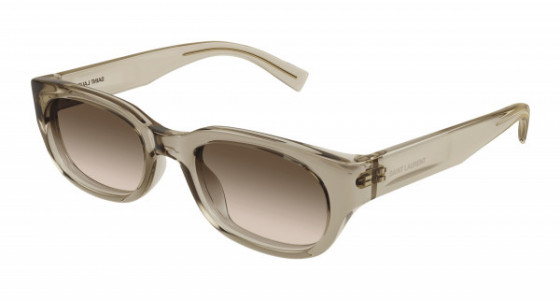 Saint Laurent SL 642 Sunglasses, 005 - YELLOW with BROWN lenses
