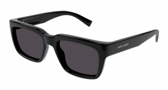 Saint Laurent SL 615 Sunglasses, 001 - BLACK with BLACK lenses