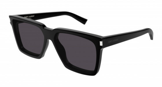 Saint Laurent SL 610 Sunglasses, 001 - BLACK with BLACK lenses
