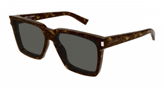 Saint Laurent SL 610 Sunglasses, 002 - HAVANA with GREY lenses