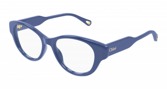 Chloé CH0199O Eyeglasses, 005 - LIGHT-BLUE with TRANSPARENT lenses