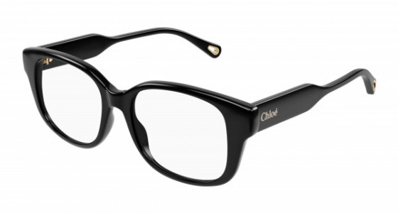 Chloé CH0198O Eyeglasses, 006 - BLACK with TRANSPARENT lenses
