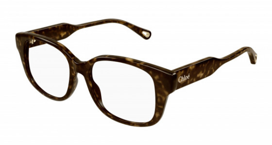 Chloé CH0198O Eyeglasses, 007 - HAVANA with TRANSPARENT lenses