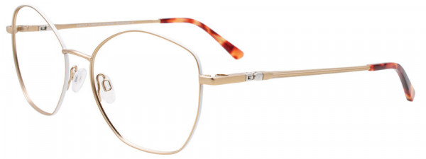 EasyClip EC650 Eyeglasses, 010 - Satin Gold & White