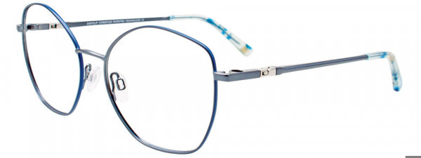 EasyClip EC650 Eyeglasses, 050 - Light Blue & Blue