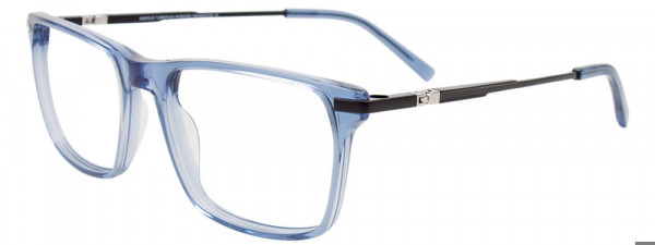EasyClip EC646 Eyeglasses, 050 - Blue Trasparent