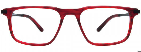 Takumi TK1249 Eyeglasses, 030 - Matt Red & Black