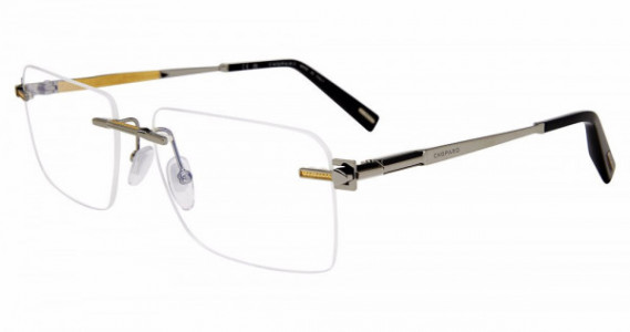 Chopard VCHL18 Eyeglasses, RUTHENIUM/YELLOW GOLD (0160)