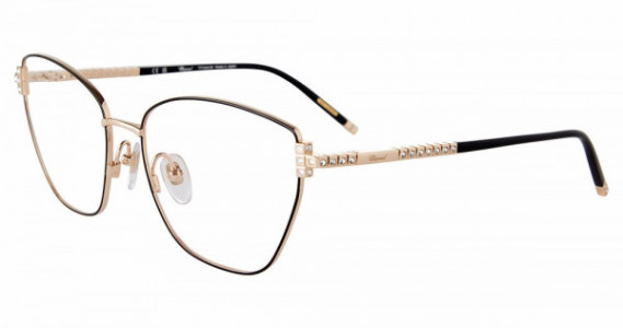 Chopard VCHG98S Eyeglasses, ROSE GOLD/BLACK (0301)