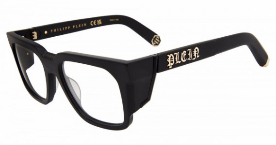Philipp Plein VPP141M Eyeglasses, MATT/SANDBLASTED BLACK (0703)