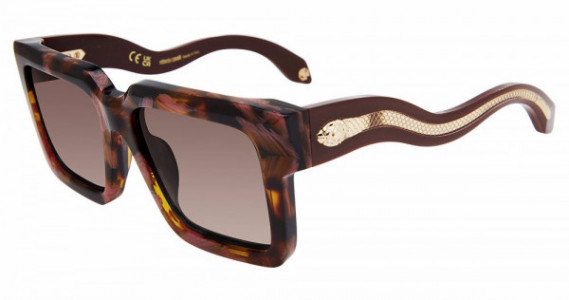 Roberto Cavalli SRC055 Sunglasses, BROWN/PINK HAV (01GQ)