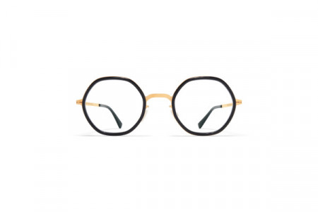 Mykita ALYA Eyeglasses, A76-Glossy Gold/Milky Indigo